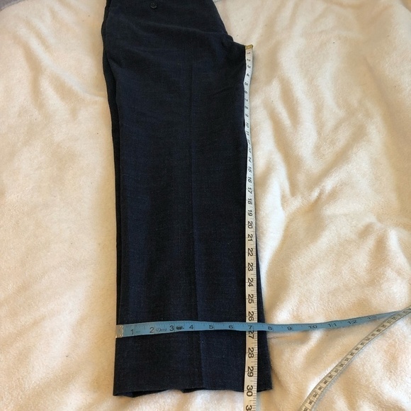 NORDSTROM SIGNATURE Pants Men's Size 36 Waist Blue Subtle Stripes Made In Italy - Picture 6 of 14